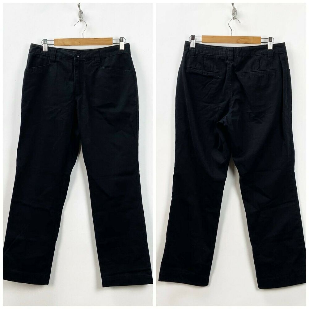 Dress Barn 10 Short Womens Black Khaki Ankle Pants